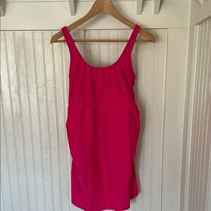 Pink maternity swim dress